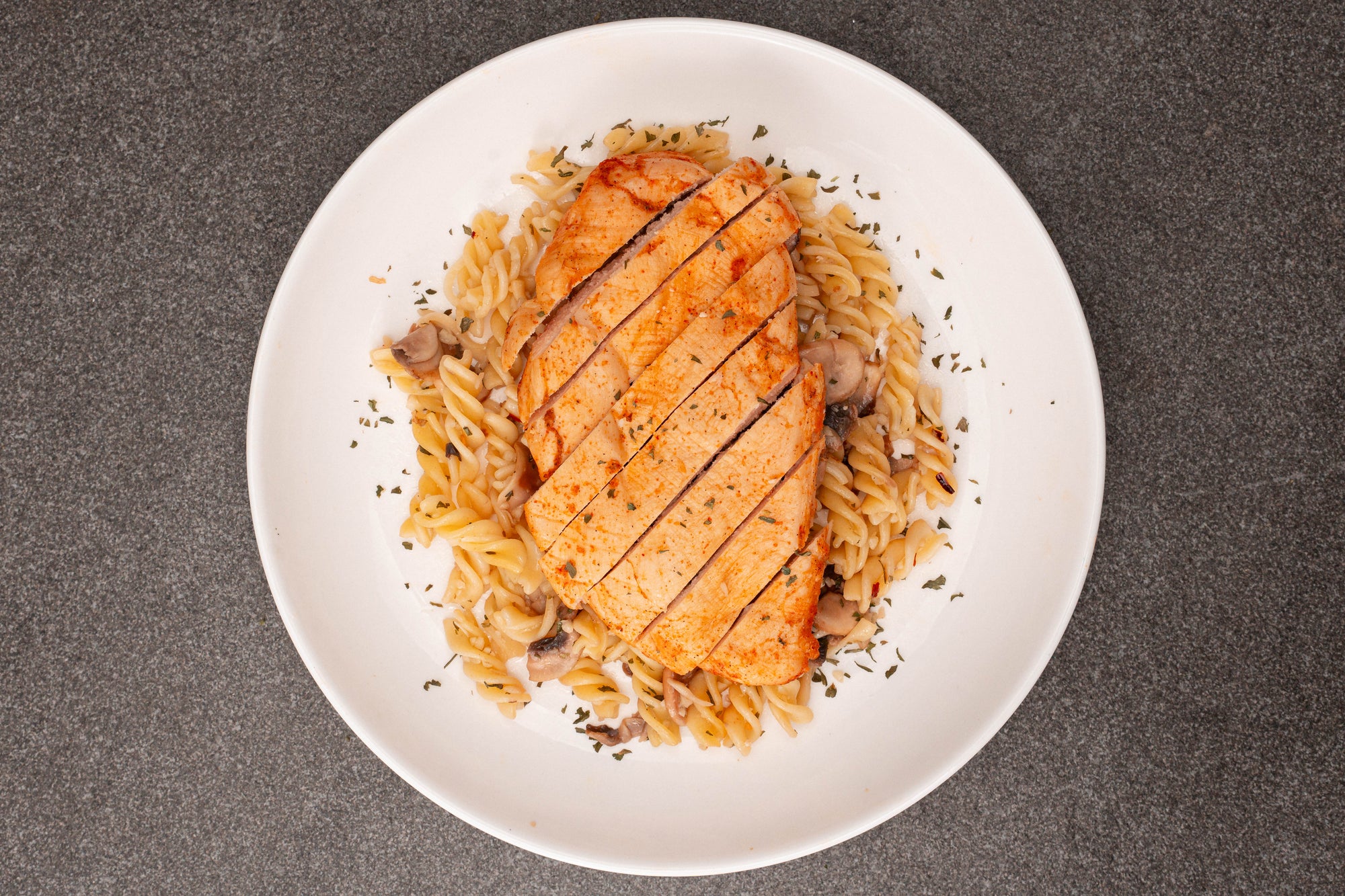 Aglio Olio Chicken Pasta